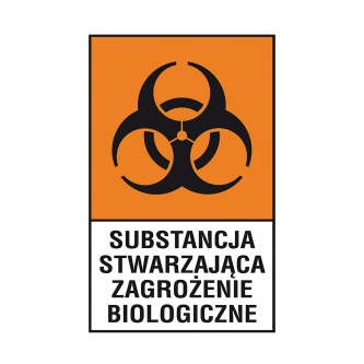 Substancja stwarzająca zagrożenie biologiczne (Nalepka) 200x300  Z 130CH F