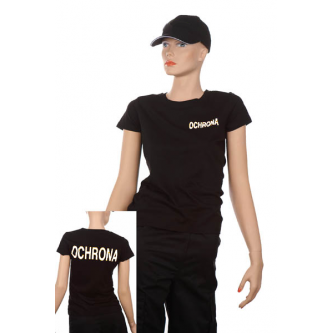 T-shirt damski CMD150 WOMAN CZARNY OCHRONA-B