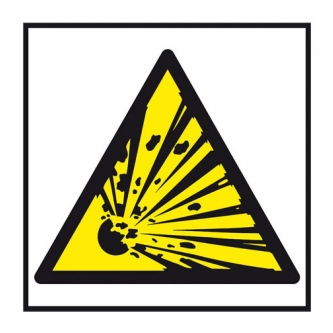 Niebezpieczeństwo wybuchu materiały wybuchowe (PCV) 200x200 Z 16P PT