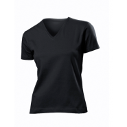 T-shirt damski V-NECK150 WOMAN CZARNY