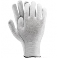 Rękawice dziane bawełniane z micronakropieniem RMICROLUX BIAŁY