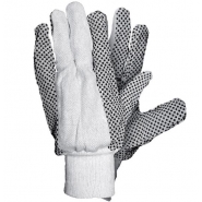 Rękawice dziane bawełniane z nakropieniem RN