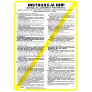 Instrukcja BHP wszystkich pracowników (PCV) 250x350 Z IB1 P