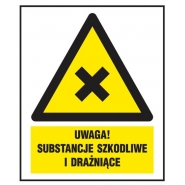 Uwaga! Substancje szkodliwe i drażniące (PCV) 220x300  Z 154CH P