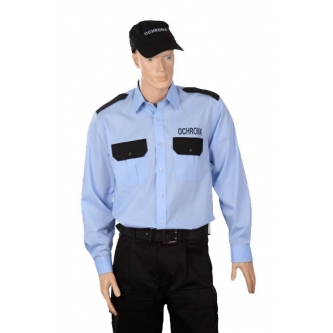 Koszula mundurowa B LONG BŁĘKITNY OCHRONA