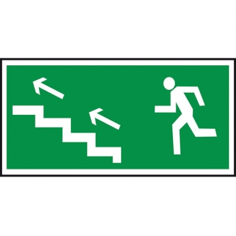 Kierunek do wyjścia schodami w górę  (nalepka) 150x300  Z 6E FS